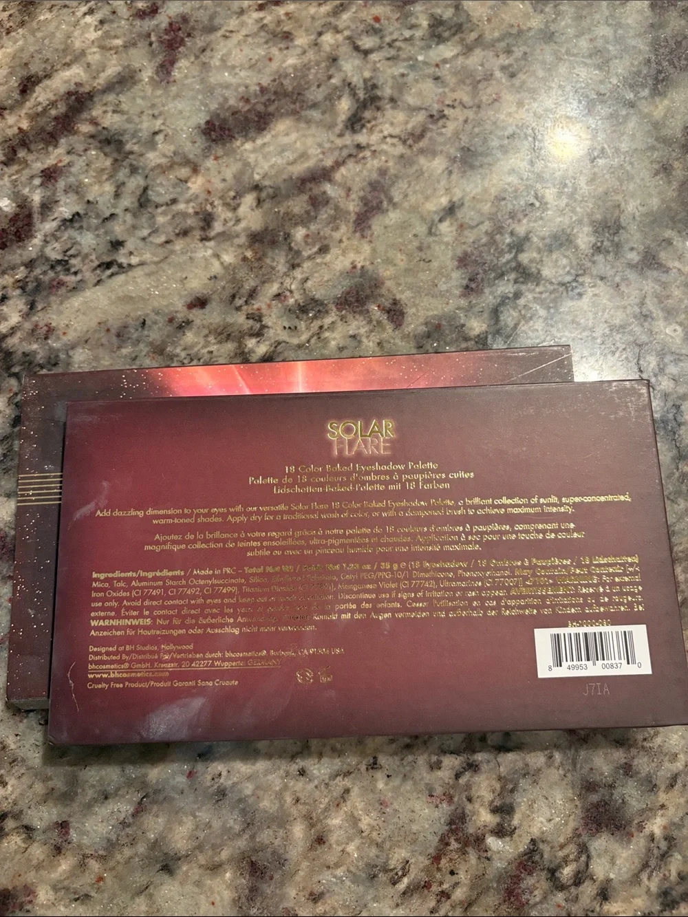 BH Cosmetics Solar Flare Eyeshadow Palette - Pink, Gold, Brown